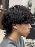 シャドウパーマ波巻きスパイラルパーマウルフパーマ名古屋駅栄駅