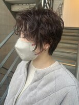 ヴィヴィ(VIVIE)&nbsp;アンニュイ小顔ショートボブパーマココアベージュオリーブグレー