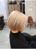 ハイライトバレイヤージュダブルカラーケアブリーチ20代30代
