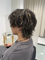 六本木美容室 白金店 波巻きパーマ/ハイライト