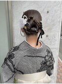 オシャレなタイトシニヨン！袴ヘア★