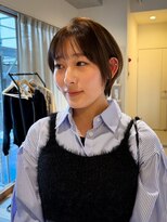 マイン(mine)&nbsp;ショート　丸みショート　オリーブブラウンカラー　ブラウン