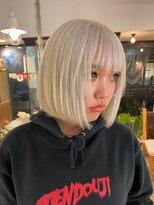 ミモザワークス ヘアアレンジ ホワイトミルク 2ブリーチ