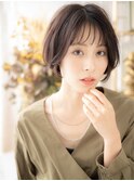 ダークブラウン黒髪小顔ハンサムショートウルフc8北浦和30代40代
