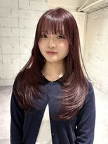ヨーク(YOKE)&nbsp;【YOKE】ラベンダーピンクカシス顔周りレイヤーブリーチなし