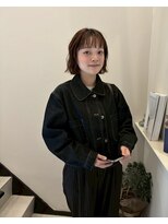 グラッド(glad)&nbsp;シースルーバング×外ハネニュアンスボブ