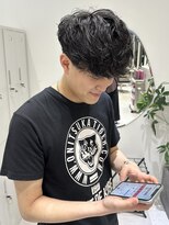 ジーナ 吉塚(Zina) メンズパーマ×ニュアンスカール【福田れん】マッシュ