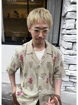 コラン 中目黒(collan) ワンブリーチベージュメンズショート