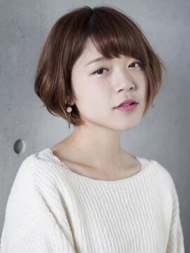 ヴォージュアーム(VOGES ame) 【ＶＯＧＥＳ　】毛先ワンカールの柔らかショートボブ