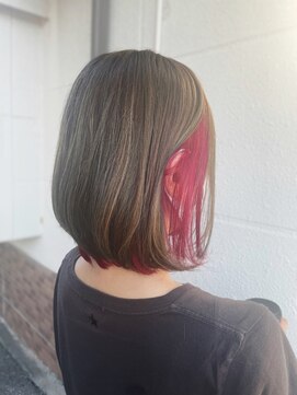 ヘアースイッチ(HAIR SWITCH) メリハリのあるインナーピンクカラー