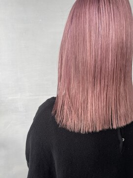 リノショアーズ ショウナン 辻堂店(RinoShores SHONAN) 大人可愛いふんわりカールミストバング外国人風ペールピンク