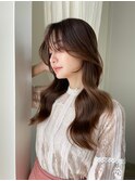 レイヤーカット ロングレイヤー 小顔ヘア