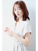 前髪カール/ネオシースルーバング/くびれボブ［銀座］