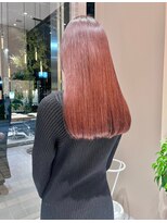 ガリカ 横浜(Gallica) 【minami】モテ髪艶感チェリーピンク/切りっぱなしロブヘア