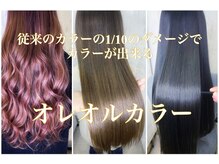 従来のカラーの1/10の低ダメージでカラーが出来る【オレオルカラー】