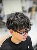 ソフトツイストスパイラルパーマ　　<理容室>/メンズ/バーバー