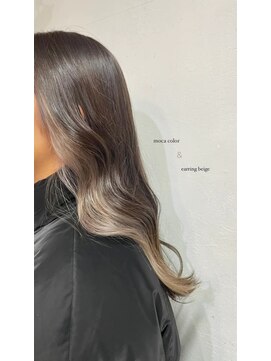 ルエラ(Luela) 透明感イヤリングカラー#髪質改善#草津#ブリーチ#ダブルカラー