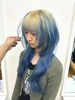 グラスペディア(graspedia)&nbsp;ウルフブルーカラーデザイン【広島派手髪】【広島ハイトーン】