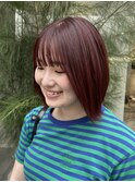 カシスレッド/ブリーチなしワンカラー【藤野はるひ】
