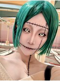 『ハロウィンメイク(*´▽｀*)』シンプルだけどインパクトある