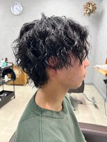 リット×ベリエ(Lit.×belier) 鹿児島ツイストスパイラルパーマセンターパート波巻きパーマ30代