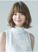 ☆オリーブグレーココアベージュ小顔クラゲヘアー/黒髪/髪質改善