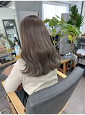 ☆透明感スモーキグレージュ髪質改善レイヤーカットブリーチなし