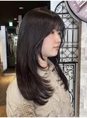 ロングレイヤー×ツヤ髪透明感