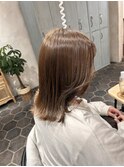 【ブリーチなしでも明るく】ベージュカラー