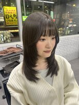 ジーナ 天王寺(Zina)&nbsp;顔まわりレイヤー×オリーブベージュ