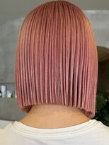 ハウ 心斎橋(how)&nbsp;ピンクベージュ×ボブ×ミニボブ×夏カラー×ピンクカラー