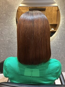 トゥーリ 大野城下大利店(tuuli) ツヤ感アップ！ミディアムヘアにマッチ！オレンジベージュ