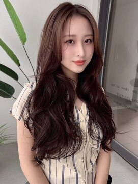 ソヨン 名駅2号店(SOYON) 小顔/ロングレイヤー/黒髪/オリーブグレー/ココアベージュ/206