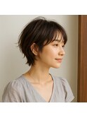 ふんわり柔らかレイヤーショート　20代 30代 40代 50代 60代