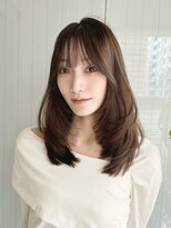 エトラ 渋谷店(etora)&nbsp;◎小顔ヘア　レイヤーカットワンホンヘア　韓国ヘア