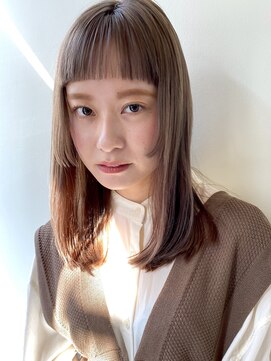 スミス 秋葉原(Smith) レイヤーカットハッシュカット顔まわりミディアムロング