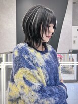 シーエス メイド バイ シャチュー 沖縄店(CS made by SHACHU)&nbsp;コントラストハイライト×レイヤーボブ