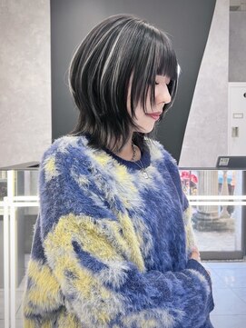 シーエス メイド バイ シャチュー 沖縄店(CS made by SHACHU) コントラストハイライト×レイヤーボブ