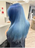 池袋ケアブリーチカラーブルーパープルカラーラベンダーカラー