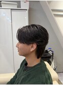 ナチュラルフェザーショートニュアンスパーマ