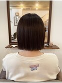パツっとボブミニマルボブラインボブ切りっぱなしボブ