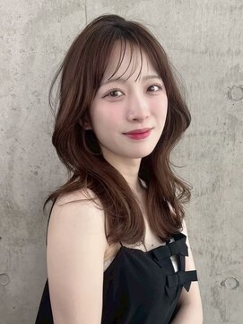 ディーエックス ウエスト(Dxxxx WEST) ミディレイヤーカット［韓国/顔周りカット/イルミナカラー］