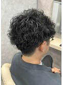 マッシュ/波巻きパーマ