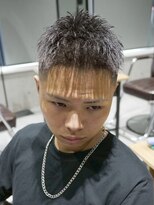 メッツ 原宿(METS) MEN'S/アップバングショート×スキンフェード/短髪/ハイライト