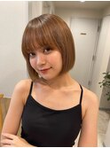 切りっぱなしボブ