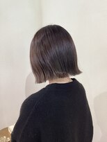 グリッター 仙台中央店(GRITTERs)&nbsp;切りっぱなしボブ×外ハネグレージュカラー