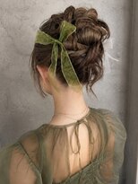 アイリス 天文館店(AIRIS) ヘアセット アップスタイル お呼ばれヘア アレンジ 20代 リボン