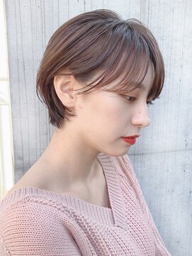 ラミ(L'ami) 【東 純平】大人かわいい 小顔 ショートボブ シルクベージュ