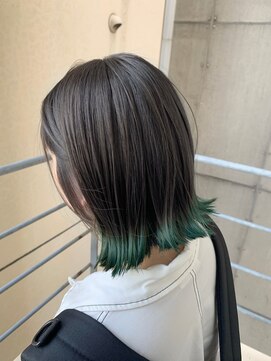 ジーナ 渋谷駅前(Zina) 【Zina 渋谷】イメチェン毛先パーマ耳かけ×フォギーベージュ