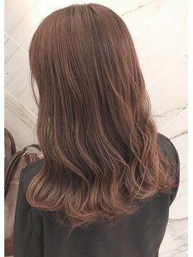 ジーナ 銀座中央通り(Zina) 【Zina 銀座中央通り】透け感×ヌーディーピンクココアブラウン